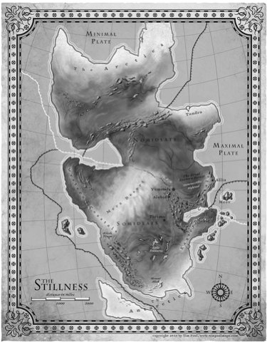 Map for The Fifth Season by Tim Paul