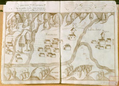 Temascaltepec, ca. 1579-1580. Archivo General de Indias. Ministerio de Educación, Cultura y Deporte, Gobierno de España.