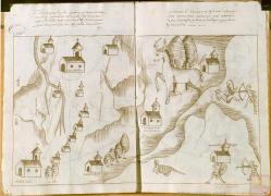 Texcaltitlán, ca. 1579-1580. Archivo General de Indias. Ministerio de Educación, Cultura y Deporte, Gobierno de España.