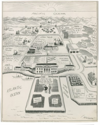John T. McCutcheon, The New Yorker’s Idea of the Map of the United States, 1922. Newberry Library.