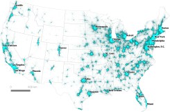 Tract-to-tract commutes of 160 km or less. From Nelson and Rae 2016.