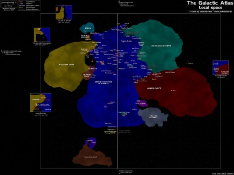 Christian Rühl, The Galactic Atlas: Local Space. Star Trek Dimension.
