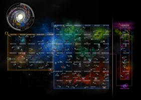 In-Game Galaxy Map, Season 10. Star Trek Online.