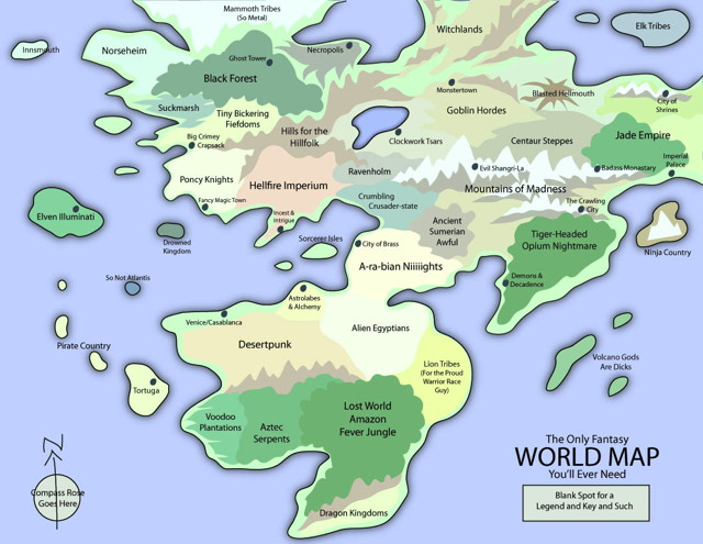 The Only Fantasy World Map You'll Ever Need