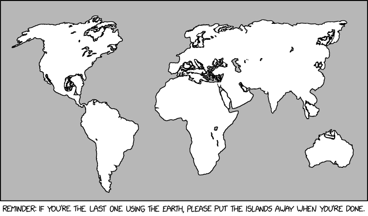 xkcd #2742, 'Island Storage' (24 Feb 2023)